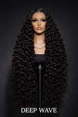13x6 HD Lace Frontal Deep Wave Wig 180% Density